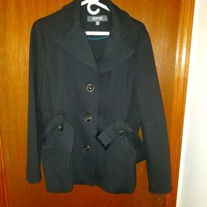 Kenneth Cole belted pea-jacket